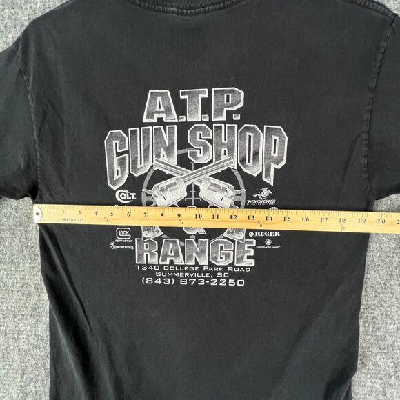 Gun Shop‎ Shirt Mens Medium South Carolina Range Rifle Firearms Ammo Six Shooter - Picture 8 of 11